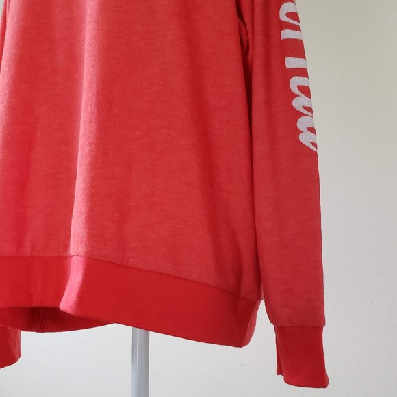 UO PST So Soft Californi Sweatshirt Red Size Small - Picture 9 of 13